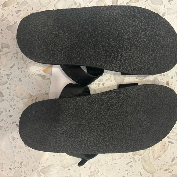 Anthropologie Amalfi Black Leather Sandal Ladies Size 41 - Picture 8 of 8
